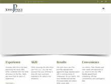 Tablet Screenshot of johnpricelawfirm.com